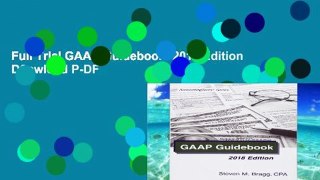 Full Trial GAAP Guidebook: 2018 Edition D0nwload P-DF