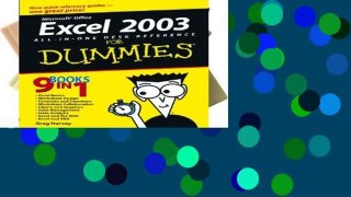 New E-Book Excel 2003 All-in-one Desk Reference for Dummies any format