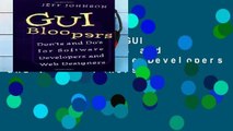Reading Online GUI Bloopers: Don ts and Do s for Software Developers and Web Designers