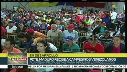 Venezuela: pdte. Maduro recibe la Marcha Campesina Admirable