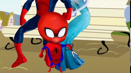 Zig and Sharko CHIPS Challenge - Spiderman & Frozen Elsa, Anna Superhero Funny Pranks Compilation