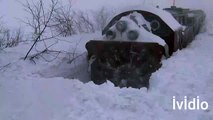 Train snowblower
