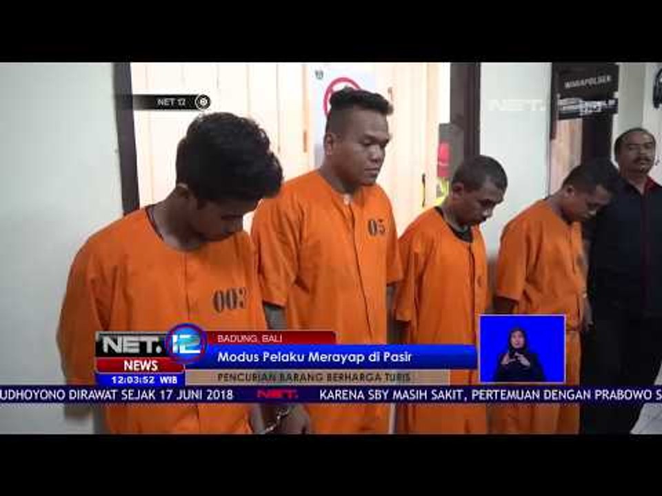 4 Pelaku Pencurian Terhadap Turis Di Bekuk Petugas-NET12