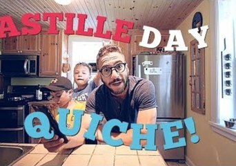 Canadian Demonstrates How to Make French Flag Quiche for Bastille Day