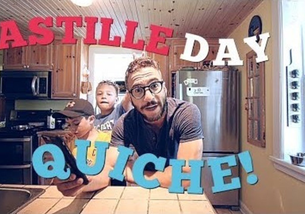 Canadian Demonstrates How to Make French Flag Quiche for Bastille Day