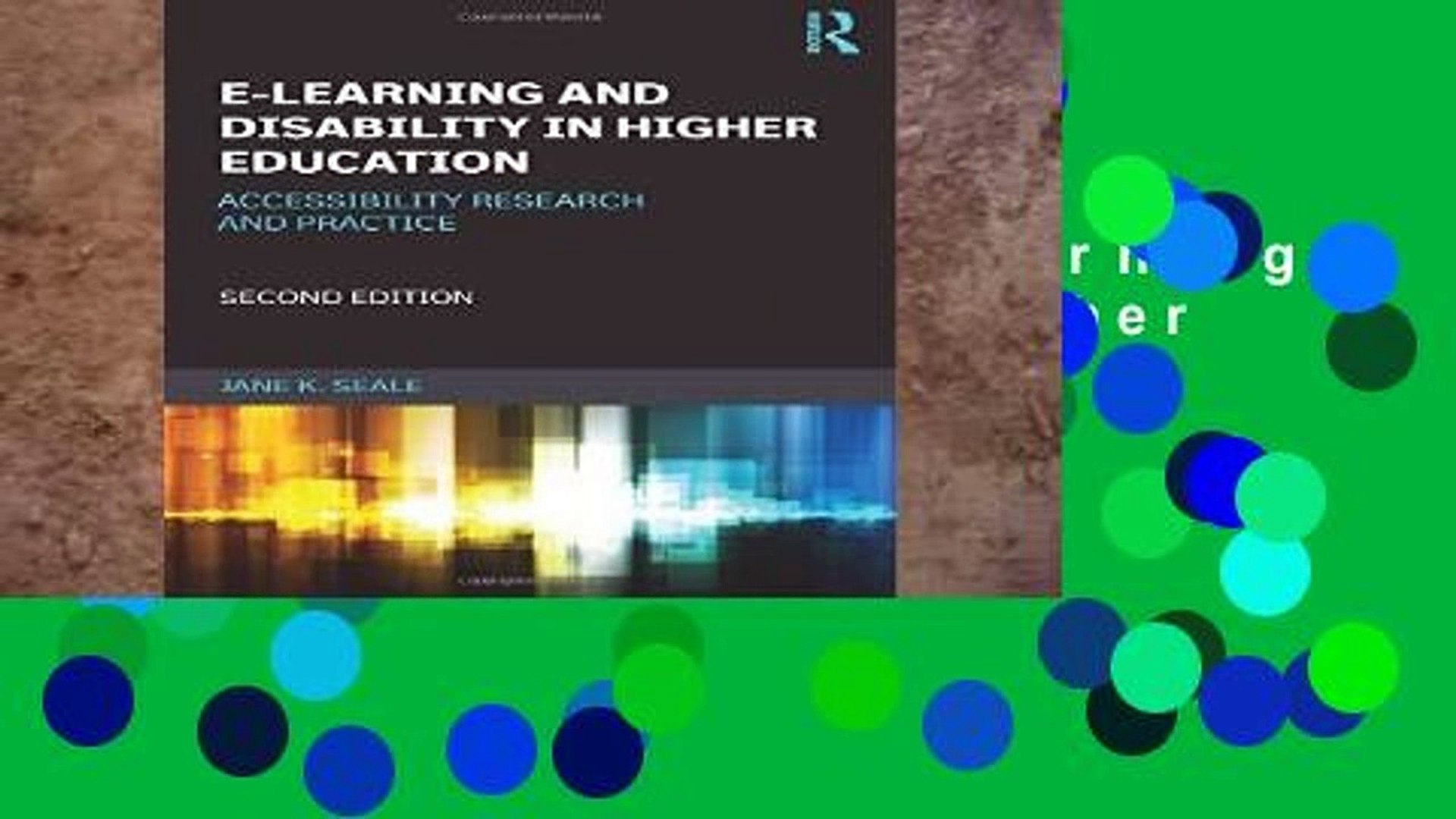 ⁣D0wnload Online E-learning and Disability in Higher Education For Ipad