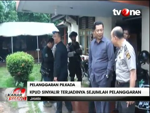 KPUD Sinyalir Terjadi Pelanggaran Berat di Pilkada Jambi