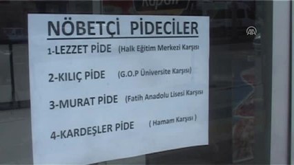 Erbaa'da "Nöbetçi Pideci" Uygulaması