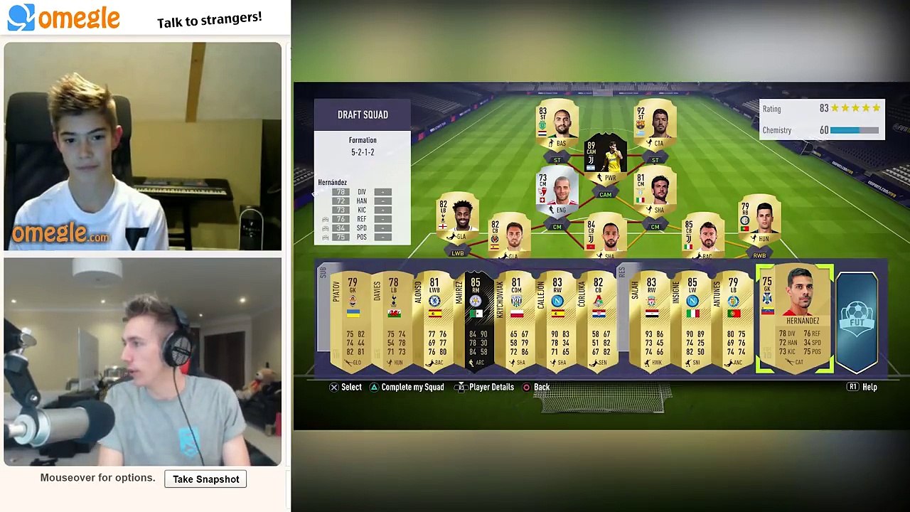 THE OMEGLE DRAFT!