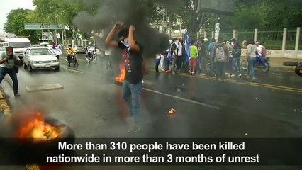 Nicaraguans protest outside university against President Ortega