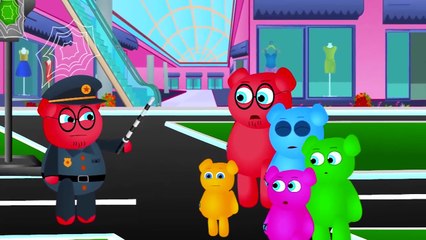 Spiderman super fan gummy bear finger family song | kids nursery rhymes
