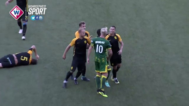 Players Scuffle - ADO Den Haag vs Aris - 03.08.2018