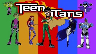 Teen Titans new Finger Family | Nursery Rhyme for Children | 4K Video