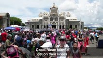 Costa Rican pilgrims honour their patron saint
