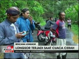 Longsor di Jogja Terjadi Saat Cuaca Cerah