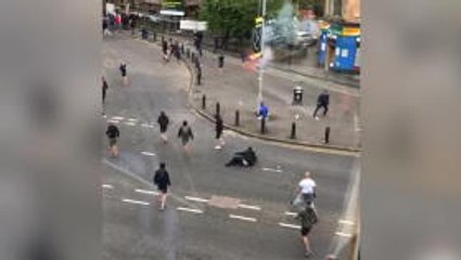 Rangers and Osijek fans caught up in brawl ahead of Europa League tie