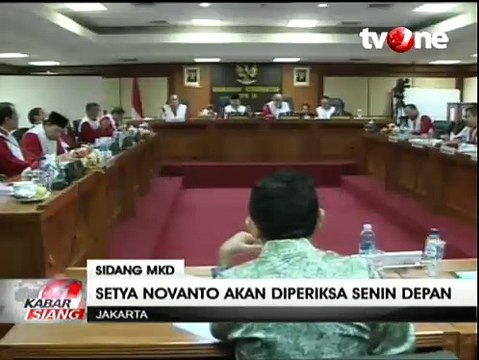 MKD Panggil Setya Novanto Senin Depan