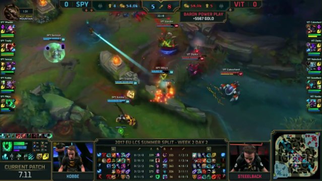 EULCS Summer 2017 Week 2 - SPY Turns The Teamfight Around!