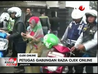 Mangkal di Halaman Rumah Warga, Puluhan Ojek Online Dirazia Petugas