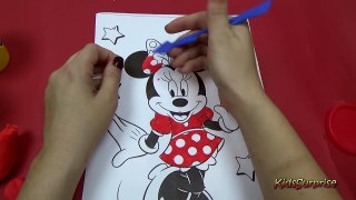 Minnie Mouse Coloring Play Dough Video