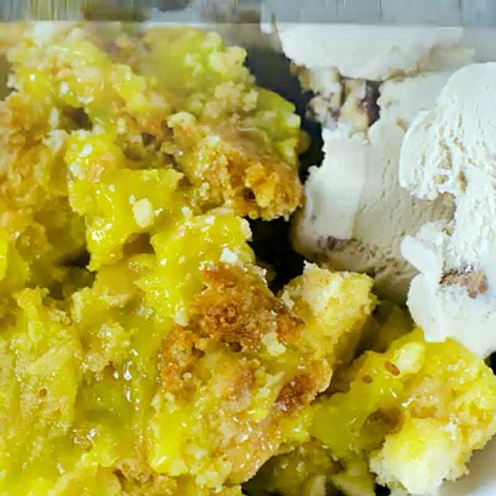 This Lemon Cream Cheese Dump Cake is a lemon lovers delight! It is as easy as opening a box and dumping it into your pan!! This is the BEST DUMP CAKE ever!!