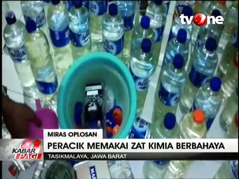 Polisi Gerebek Gudang Miras Oplosan di Tasikmalaya