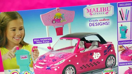 Disney Queen Elsa & Princess Anna Go to Barbie Malibu Car Wash Water Play Toy Video Cookie