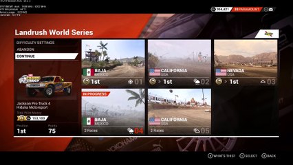 DiRT 4 Fly Cam Landrush World Series Ev4 A-Finals  Baja Mexico