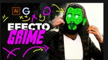 Illustrator Tutorial | CÓMO CREAR UN EFECTO GRIME | HOW TO CREATE A GRIME EFFECT