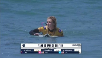 Adrénaline - Surf : Vans US Open of Surfing - Women's CT, Women's Championship Tour - Round 1 heat 3