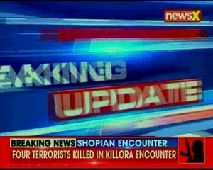 Download Video: Shopian encounter: Four more terrorist have been killed; weapons recovered from the terrorists