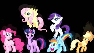 My Little Pony Transforms into Vampire Bats Color Swap Mane 6 MLP Coloring Videos For Kids