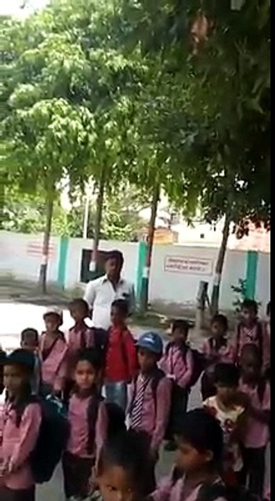 Small girl sing a song for importance of new born child