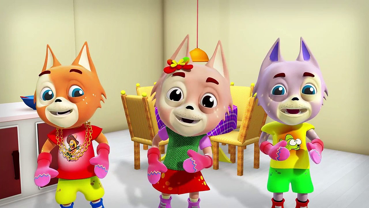 Three Little Kittens Lost Their Mittens | Nursery Rhymes For Kids