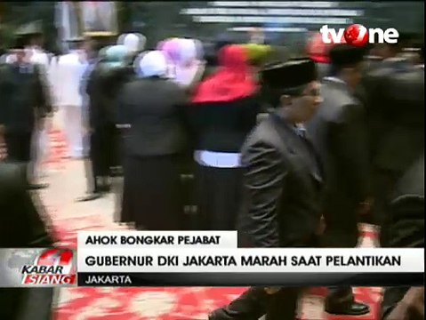 Kemarahan Ahok saat Pelantikan Pejabat Pemprov DKI