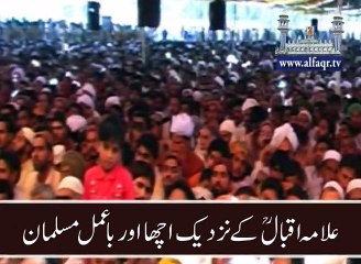 Good and gentle Muslims near Allama Iqbal RA.