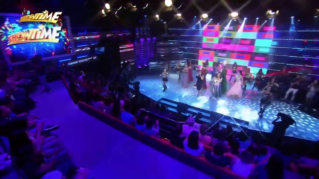 It's Showtime: Miss Q & A Top 6 performs Born This Way on It's Showtime stage