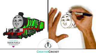 How to Draw Henry the Green Engine ♦ Coloring with Thomas and Friends ♦ Toy Trains for Kid