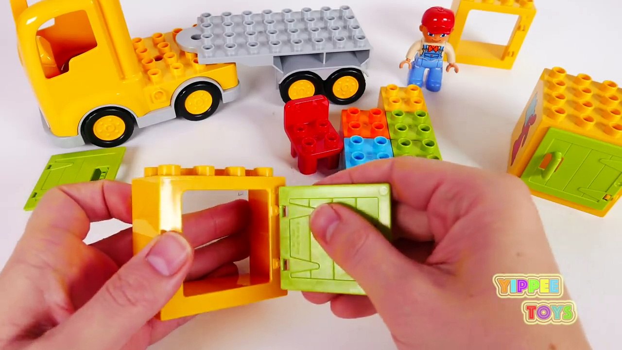 Learn Colors with Building Blocks Truck Playset for Children and Yippee Toys