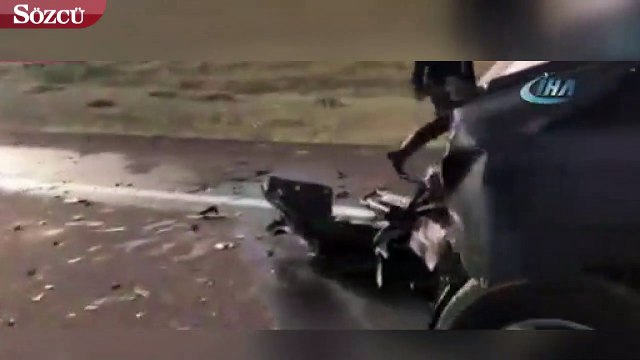 Pick-up büyükbaş hayvanlara çarptı, 2 büyükbaş hayvan telef oldu