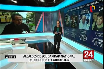 Alcaldes de Solidaridad Nacional detenidos por Corrupción