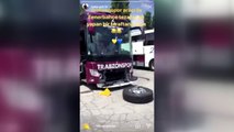 Trabzonspor otobüsünde Ali Koç tezahüratı