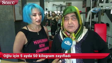 Oğlu için 5 ayda 50 kilogram zayıfladı