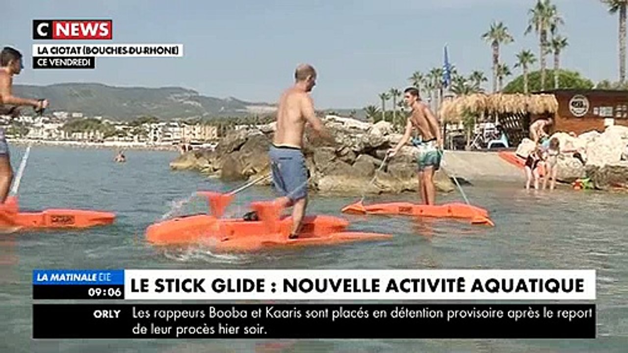 Stick Glide : Découvrez ce nouveau sport sur l'eau inventé à Marseille pour l'été - Regardez