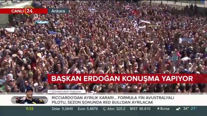 Başkan Erdoğan konuşuyor
