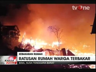 Ratusan Rumah di Bajo Pulo NTT Ludes Terbakar