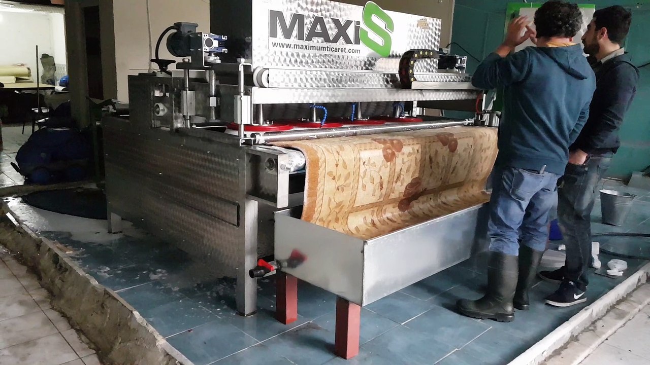 tam otomatik halı yıkama makinası,halı sıkma makinası maxis