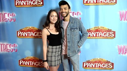 Justice Smith and Raffaella "Waitress" Los Angeles Premiere Red Carpet