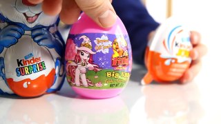3 Surprise Eggs and 1 Kinder Easter Bunny​​​