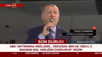 ABD yaptırımına misilleme